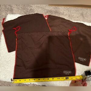 3 Coach dust bags